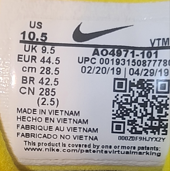 Nike Air Max 270 React Men's Size 10.5 - Picture 7 of 9